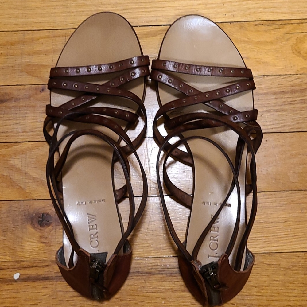 J. Crew Italian leather sandals